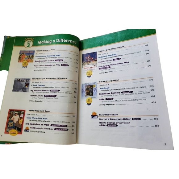 TREASURES Reading/language Arts 4th Grad Education School Book - Picture 5 of 12